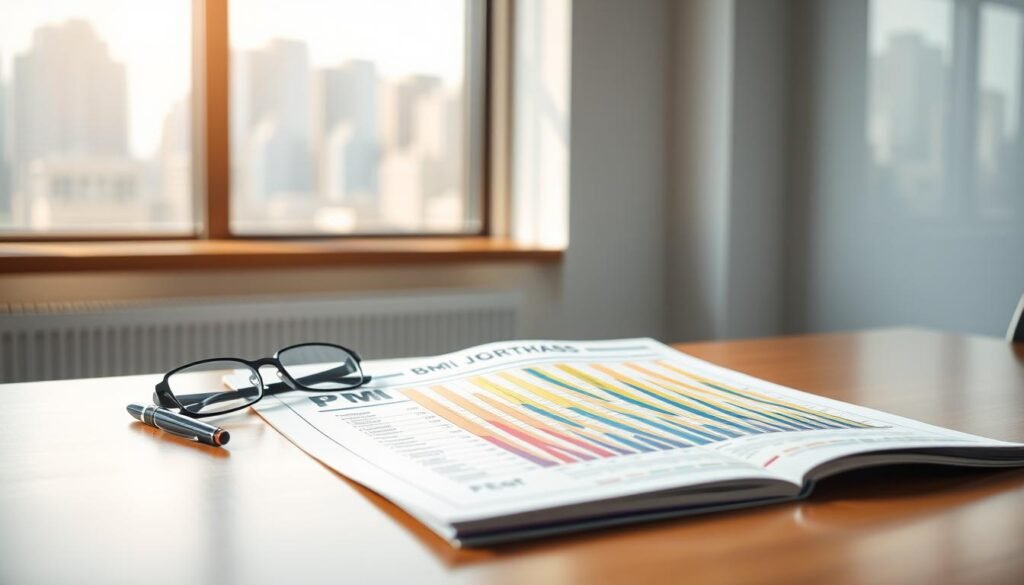 A detailed and visually appealing BMI chart PDF being displayed on a sleek wooden desk, in a well-lit, modern office environment. In the foreground, the chart is prominently open, showcasing clear sections detailing weight categories with vibrant colors for easy readability. In the middle ground, a pair of professional-looking eyeglasses and a stylish pen accompany the chart, emphasizing its practical use for health checks. In the background, a softly blurred window reveals an urban skyline under natural daylight, enhancing the atmosphere of a productive workspace. The lighting is bright yet soft, giving a welcoming and informative mood, ideal for health and wellness discussions. Ensure the overall composition remains clean and organized, without any text or logos present. A detailed and visually appealing BMI chart PDF being displayed on a sleek wooden desk, in a well-lit, modern office environment. In the foreground, the chart is prominently open, showcasing clear sections detailing weight categories with vibrant colors for easy readability. In the middle ground, a pair of professional-looking eyeglasses and a stylish pen accompany the chart, emphasizing its practical use for health checks. In the background, a softly blurred window reveals an urban skyline under natural daylight, enhancing the atmosphere of a productive workspace. The lighting is bright yet soft, giving a welcoming and informative mood, ideal for health and wellness discussions. Ensure the overall composition remains clean and organized, without any text or logos present.