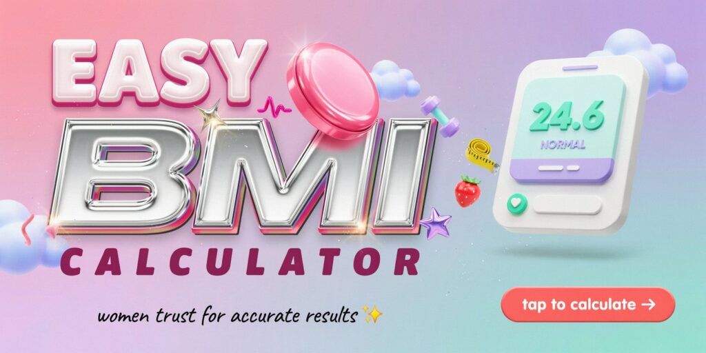 Easy BMI calculator women trust for accurate results. Dreamcore.
