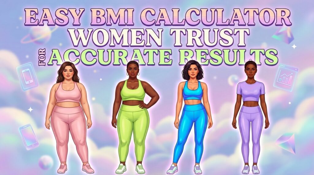 Easy BMI calculator women trust for accurate results. Group of women.