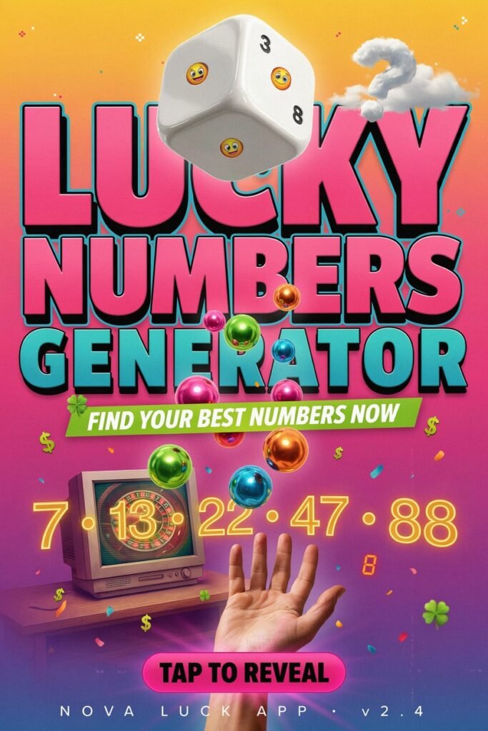 Lucky Numbers Generator to Find Your Best Numbers Now