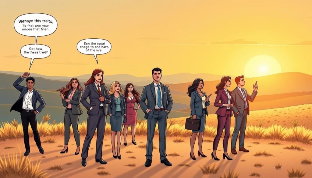 A thoughtful illustration depicting the traits and challenges of individuals born on the 19th. In the foreground, a diverse group of people in professional business attire, each exuding confidence and a sense of determination, engage in various activities that symbolize strength, intuition, and leadership. The middle ground features subtle representations of traits like resilience and creativity, illustrated through abstract elements like vibrant colors and dynamic shapes. In the background, a serene landscape with a rising sun symbolizes new beginnings, casting warm, golden light over the scene, creating an uplifting mood. The overall atmosphere is one of empowerment and introspection, captured with a soft focus lens to convey depth and clarity, ensuring a harmonious blend of the characters and their surroundings. A thoughtful illustration depicting the traits and challenges of individuals born on the 19th. In the foreground, a diverse group of people in professional business attire, each exuding confidence and a sense of determination, engage in various activities that symbolize strength, intuition, and leadership. The middle ground features subtle representations of traits like resilience and creativity, illustrated through abstract elements like vibrant colors and dynamic shapes. In the background, a serene landscape with a rising sun symbolizes new beginnings, casting warm, golden light over the scene, creating an uplifting mood. The overall atmosphere is one of empowerment and introspection, captured with a soft focus lens to convey depth and clarity, ensuring a harmonious blend of the characters and their surroundings.