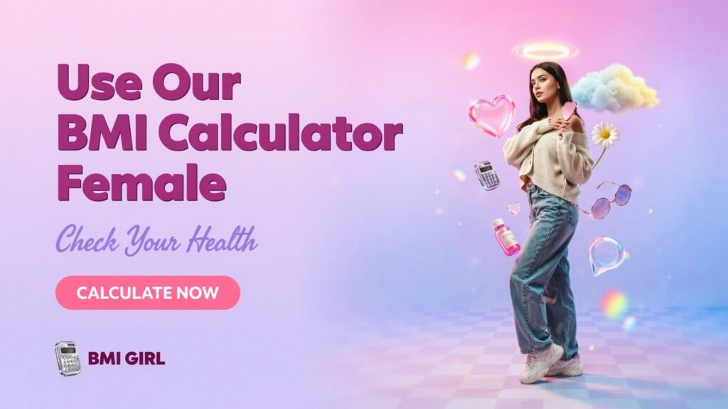 A composition illustrating health risks related to body weight for women. In the foreground, a diverse group of women of varying body types, dressed in professional business attire, standing together with a concerned expression. In the middle, a visual representation of common health issues linked to body weight, including icons for diabetes, heart disease, and anxiety, portrayed as thoughtful infographics. The background features a soft-focus, serene medical office environment with soothing lighting, symbolizing hope and empowerment. A calm, informative atmosphere prevails to convey the message of health awareness and the importance of BMI. The camera angle is slightly elevated to capture the group and the infographic elements cohesively. The overall mood is thoughtful yet encouraging, focusing on health and wellness without any text or distractions. Use Our BMI Calculator Female to Check Your Health